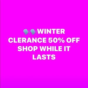 All winter items buy 1 get 1 half off